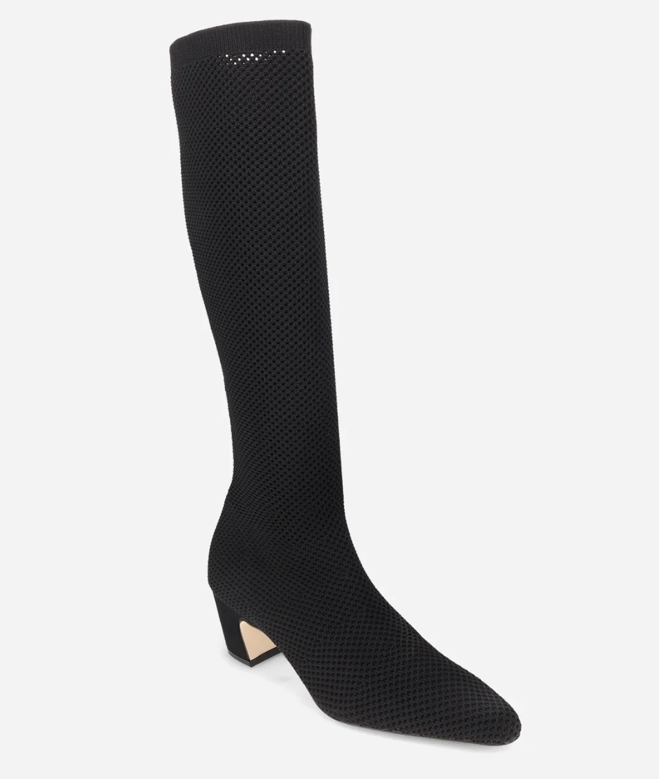 EURIS BLACK KNIT BOOT