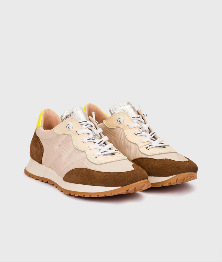 A-4802 COGNAC/TAUPE SNEAKER