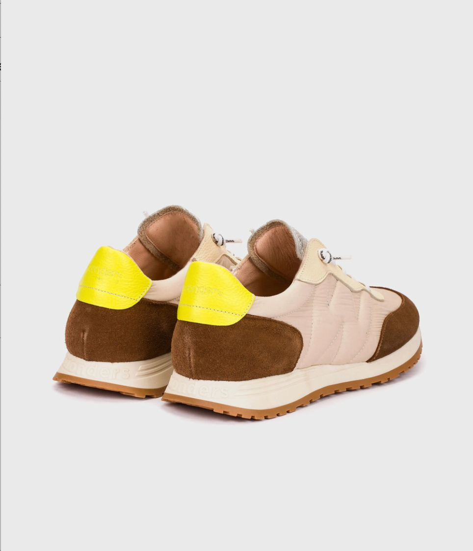 A-4802 COGNAC/TAUPE SNEAKER