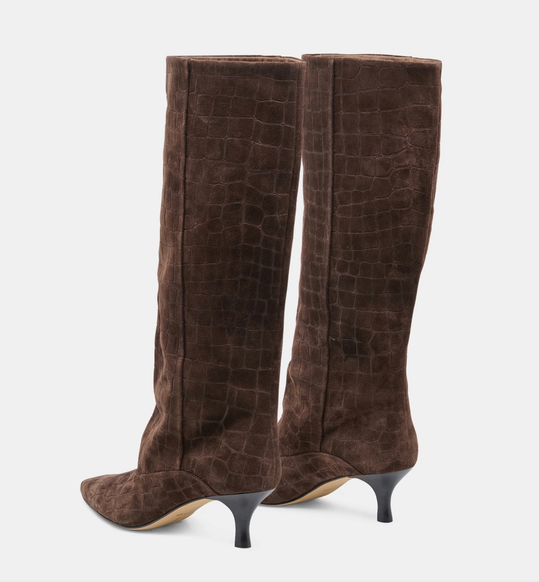 ROXLA CHOCOLATE CROC EMBOSSED BOOT