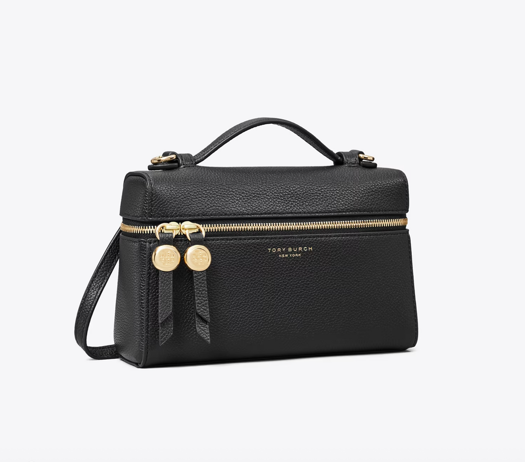 ROMY SLIM TOP HANDLE BAG BLACK