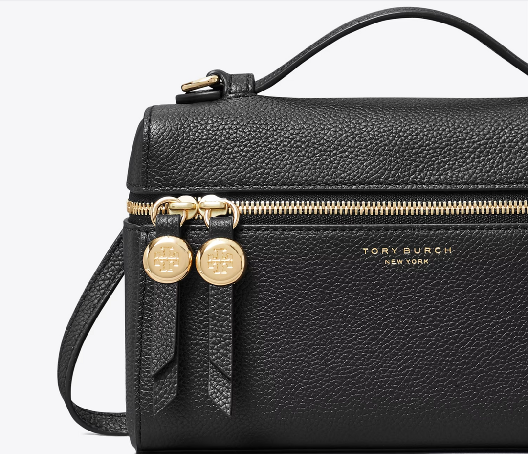 ROMY SLIM TOP HANDLE BAG BLACK