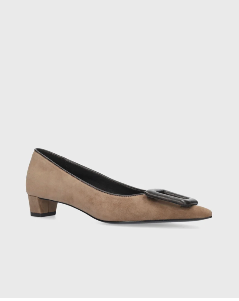 BONNIE PUMP TAUPE SUEDE