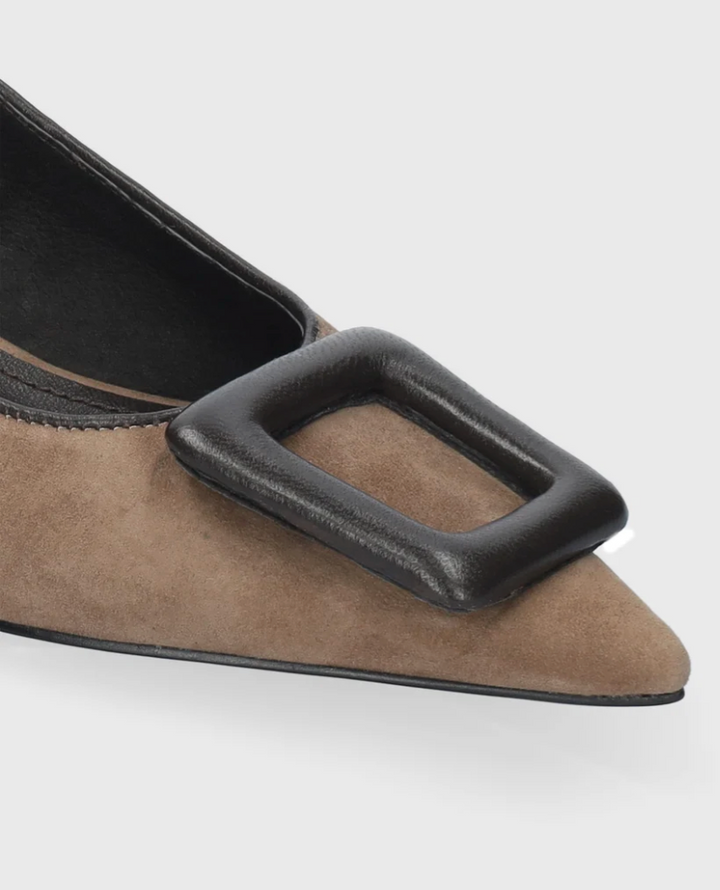 BONNIE PUMP TAUPE SUEDE