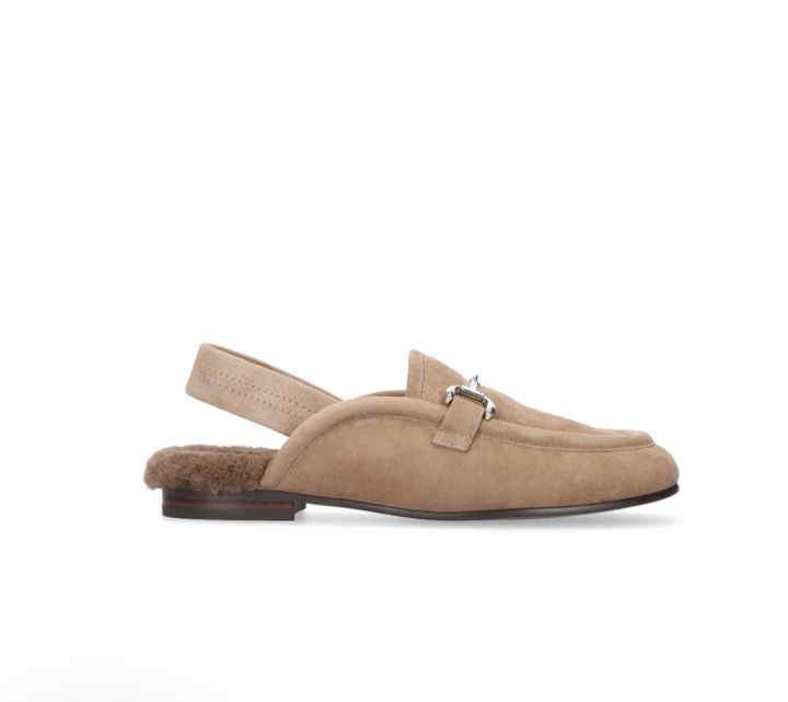 ASH SLING TAUPE WITH SHEARLING SLING LOAFER
