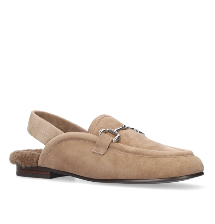 ASH SLING TAUPE WITH SHEARLING SLING LOAFER
