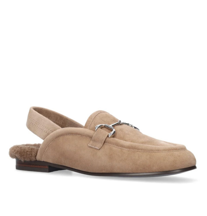 ASH SLING TAUPE WITH SHEARLING SLING LOAFER