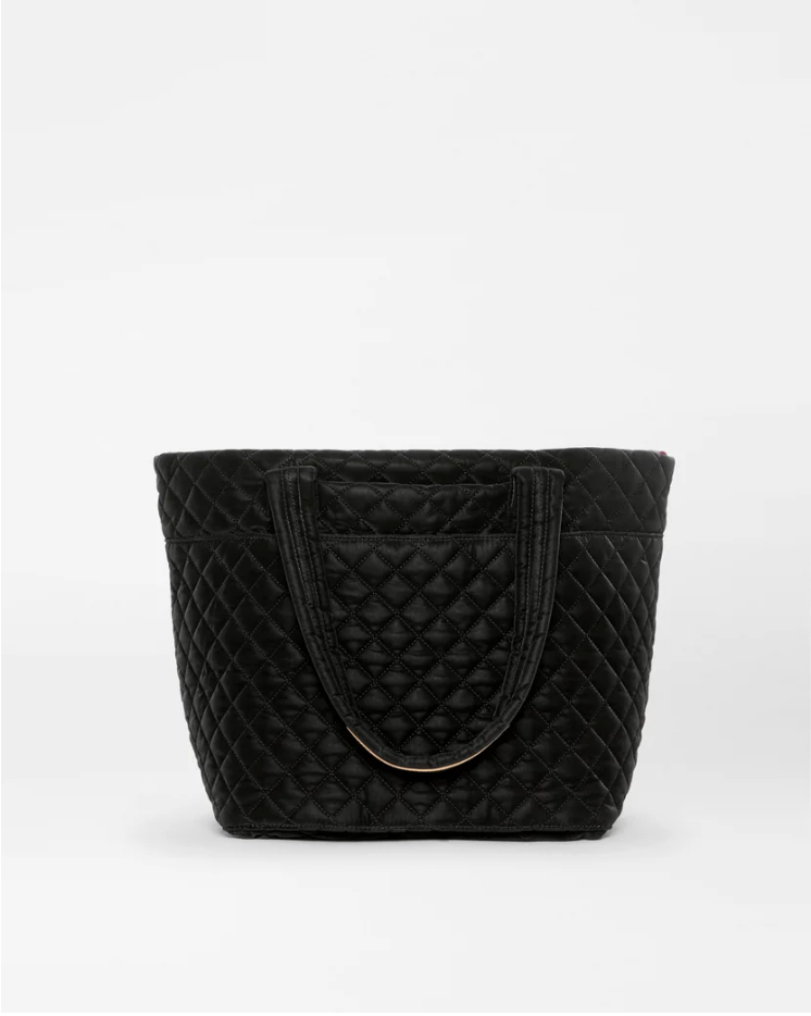 METRO MEDIUM DELUXE TOTE TECH VELVET BLACK