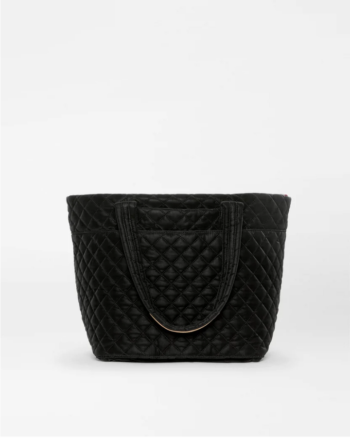 METRO MEDIUM DELUXE TOTE TECH VELVET BLACK