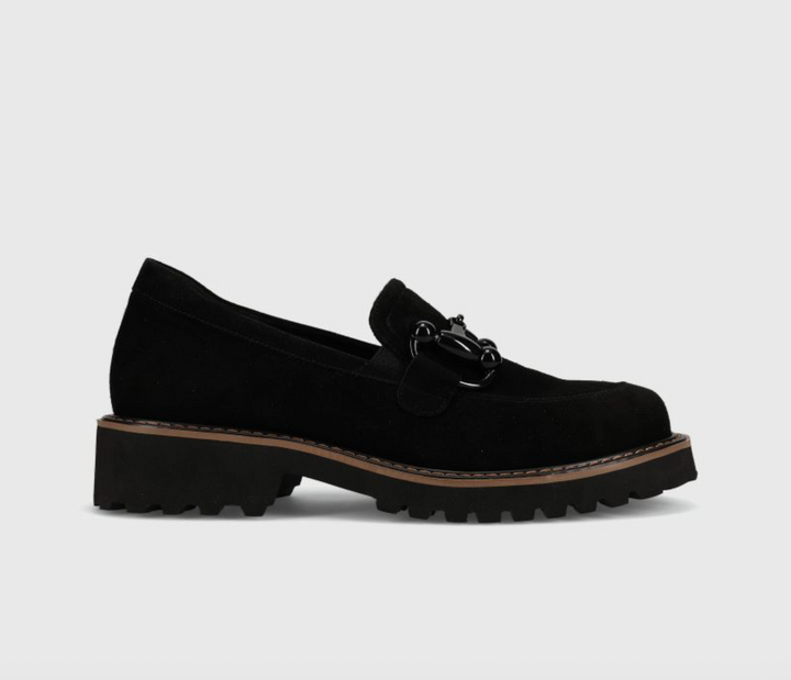 ZIMMY BLACK SUEDE LOAFER