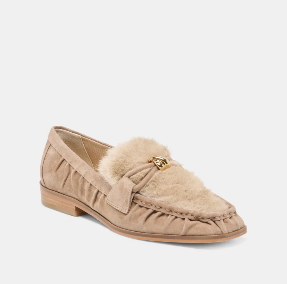 BONIE PLUSH MUSHROOM SUEDE LOAFER