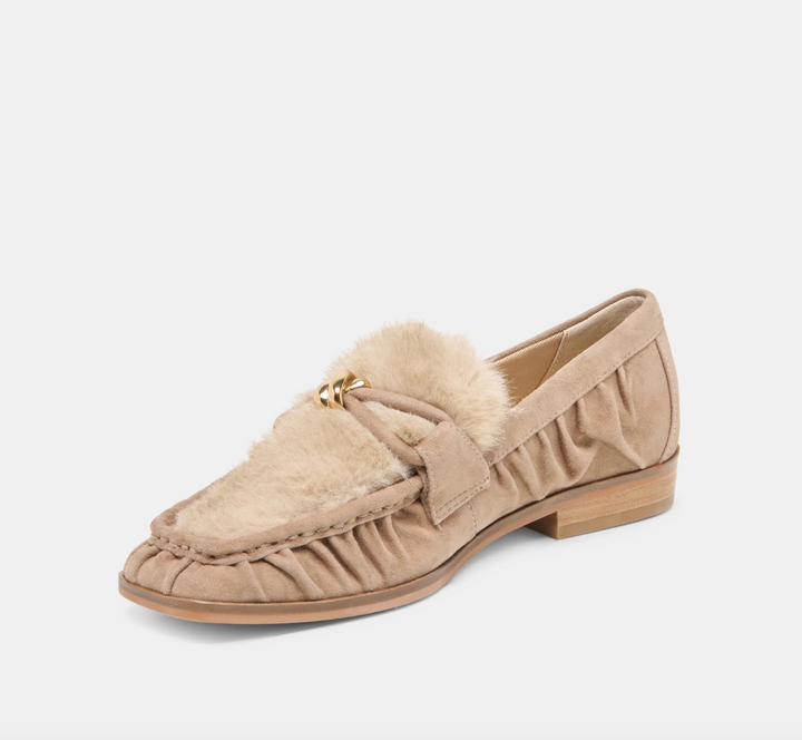 BONIE PLUSH MUSHROOM SUEDE LOAFER
