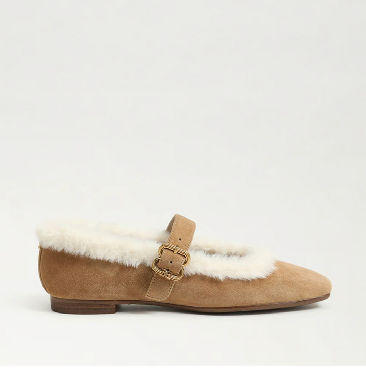 MICHAELA FUR BAMBOO SUEDE MARYJANE