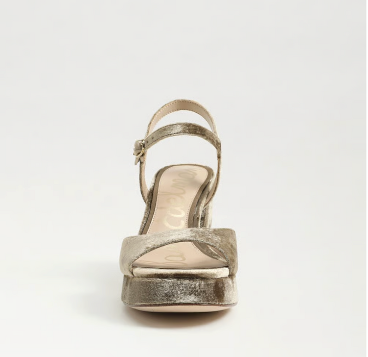 FLEUR MUSHROOM VELVET PLATFORM SANDAL
