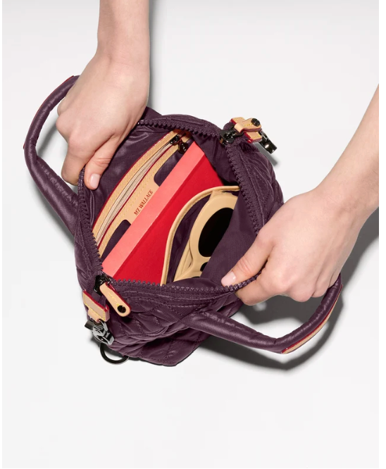SUTTON MICRO TOTE RAISIN