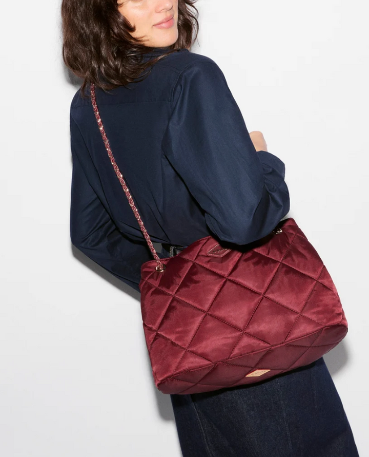 FRANKIE MEDIUM TOTE CLARET