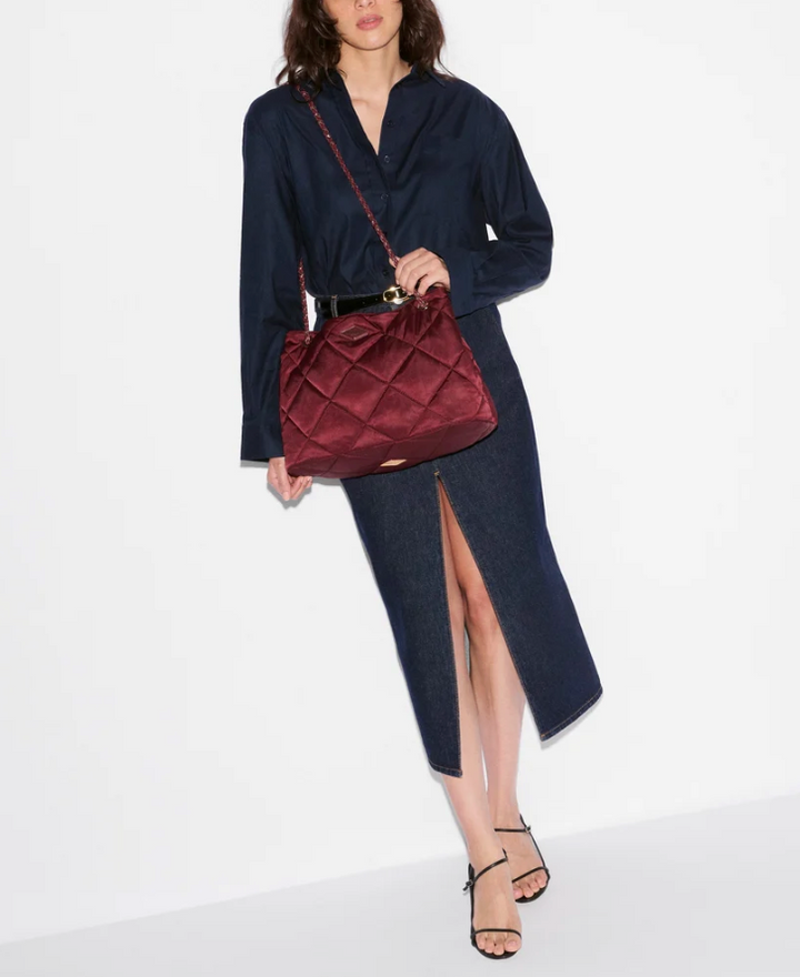 FRANKIE MEDIUM TOTE CLARET