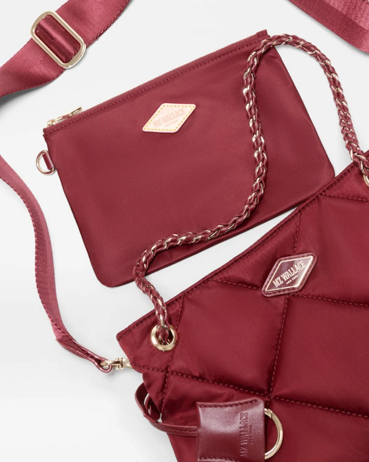 FRANKIE SMALL TOTE CLARET
