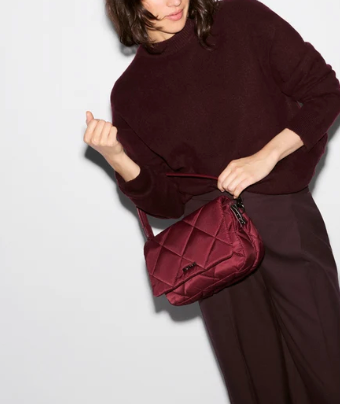 MADISON FLAP CROSSBODY CLARET