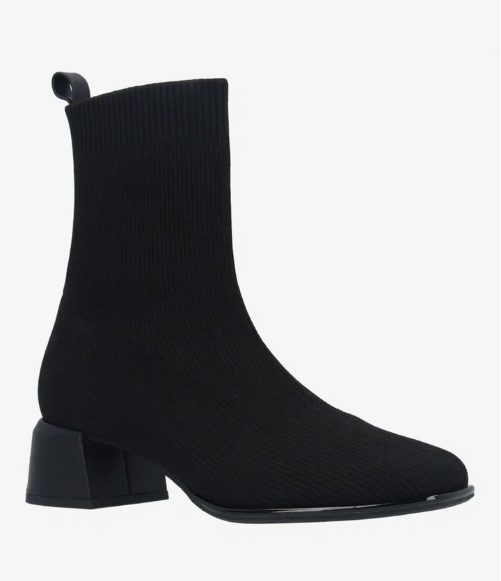 NYVANI BLACK KNIT BOOT