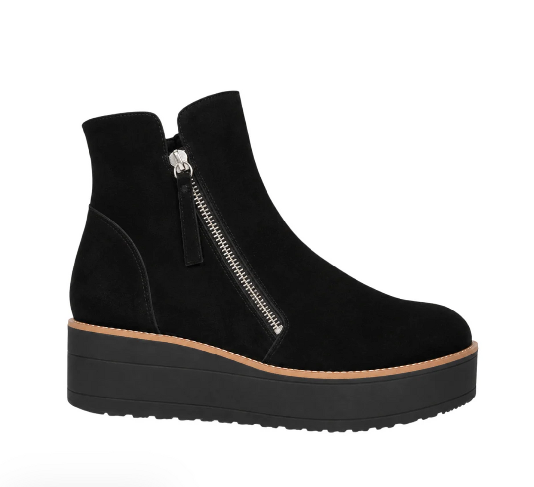 NENE BLACK SUEDE BOOTIE