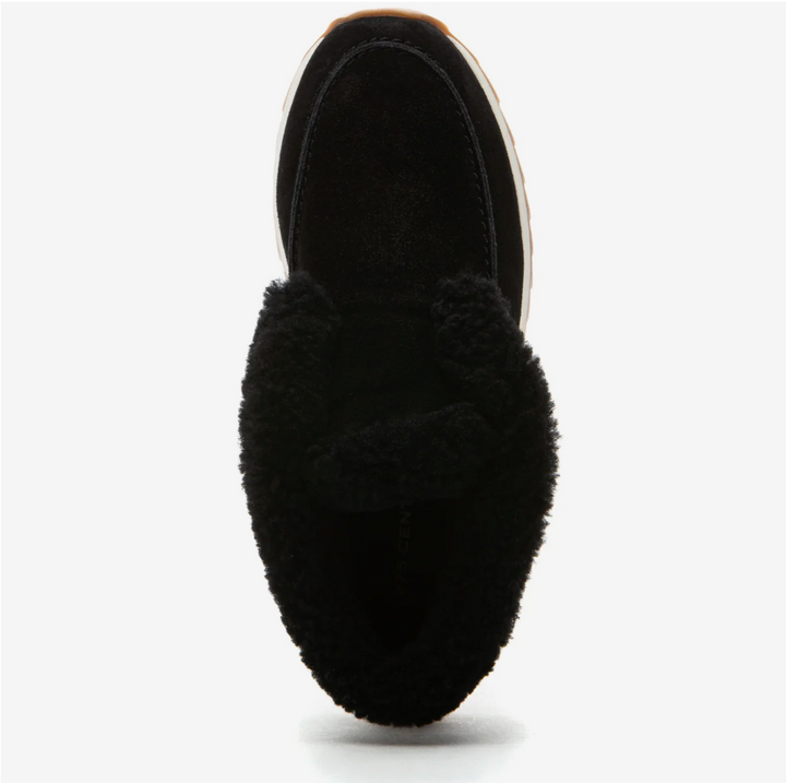 QUEBEC BLACK SUEDE FUR SNEAKER