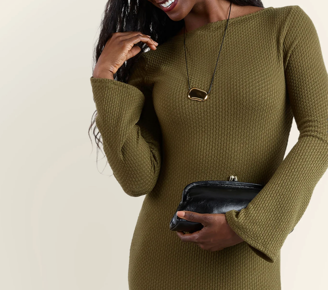 ALBA SMALL SHOULDER BLACK BAG