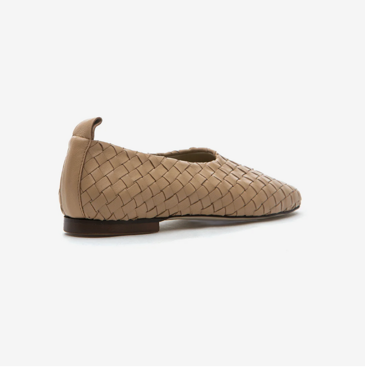 LIZZIE NUDE WOVEN BALLET FLAT