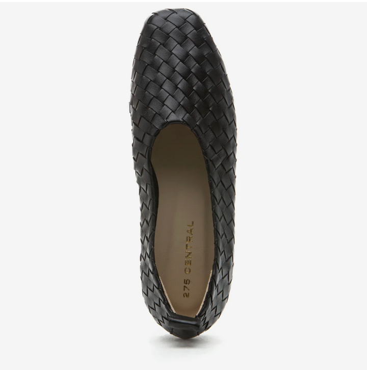 LIZZIE BLACK WOVEN BALLET FLAT