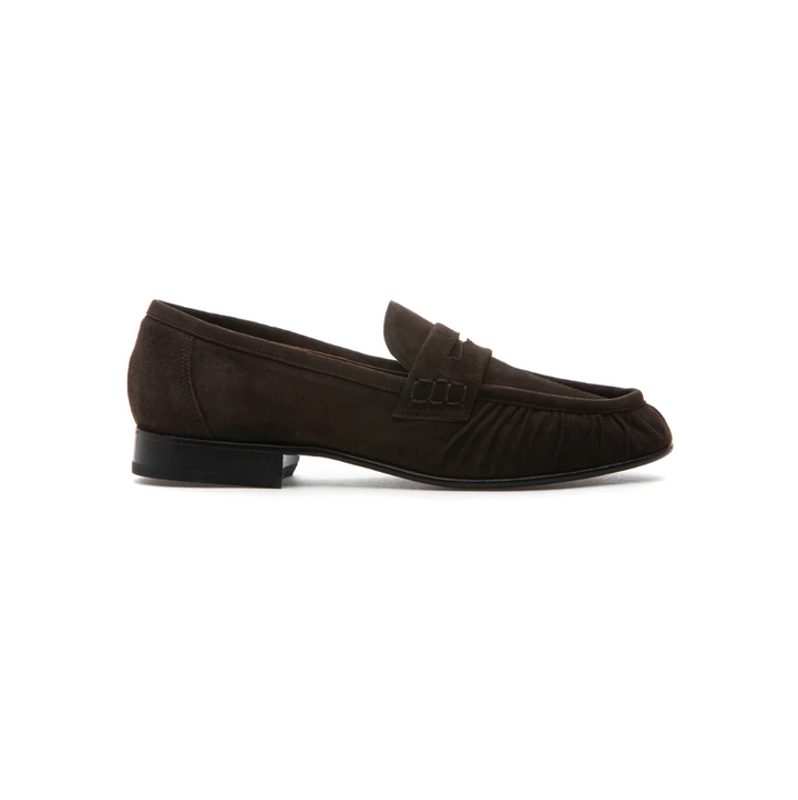 VIOLA BROWN SUEDE LOAFER