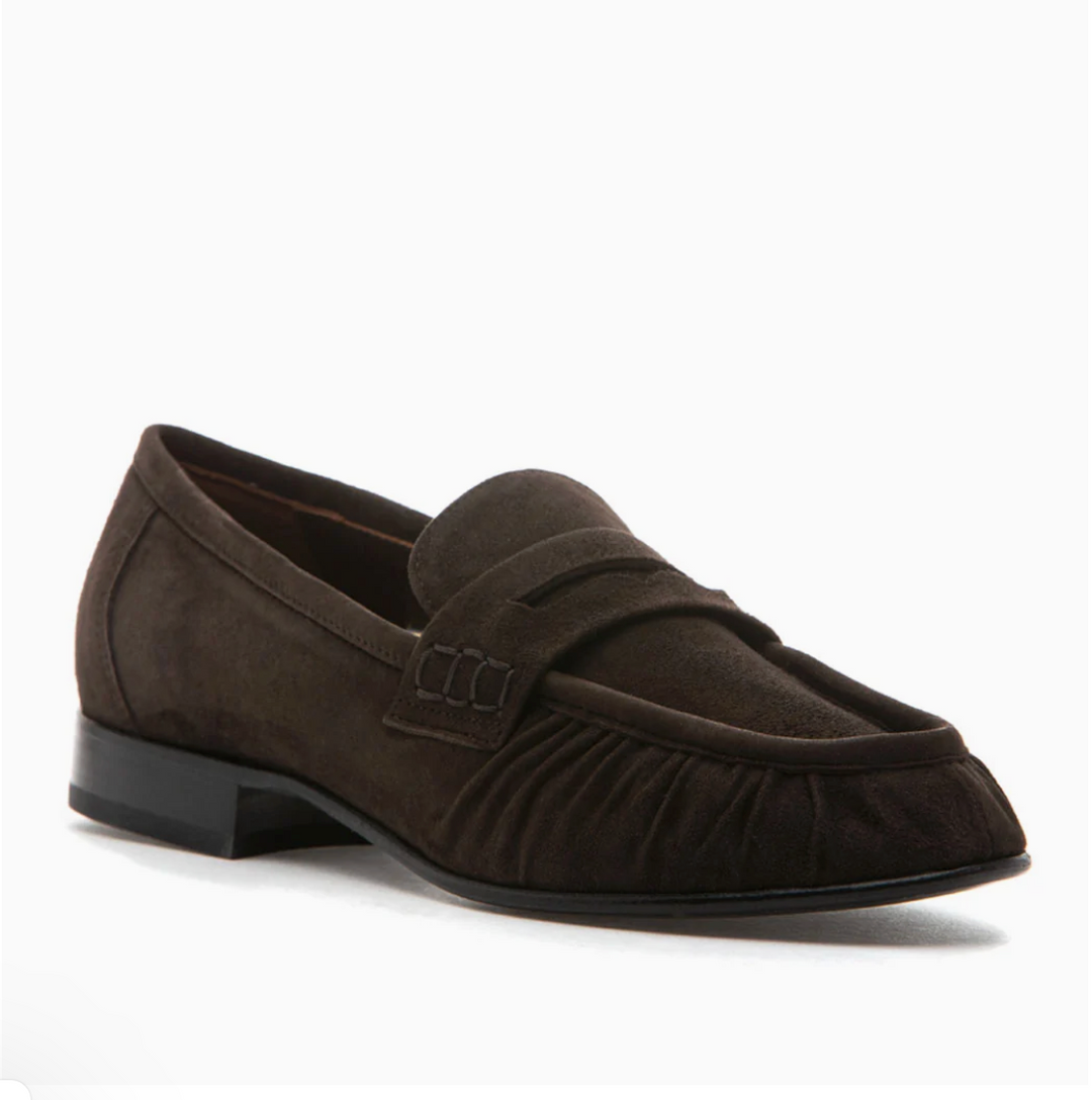 VIOLA BROWN SUEDE LOAFER