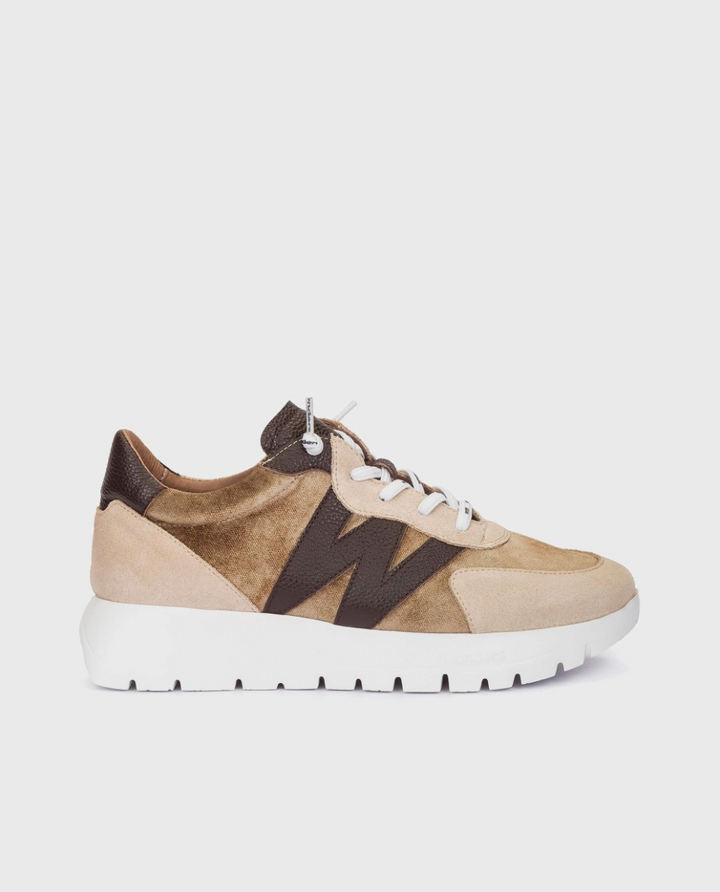 A-24111 TAUPE/COFFEE SNEAKER