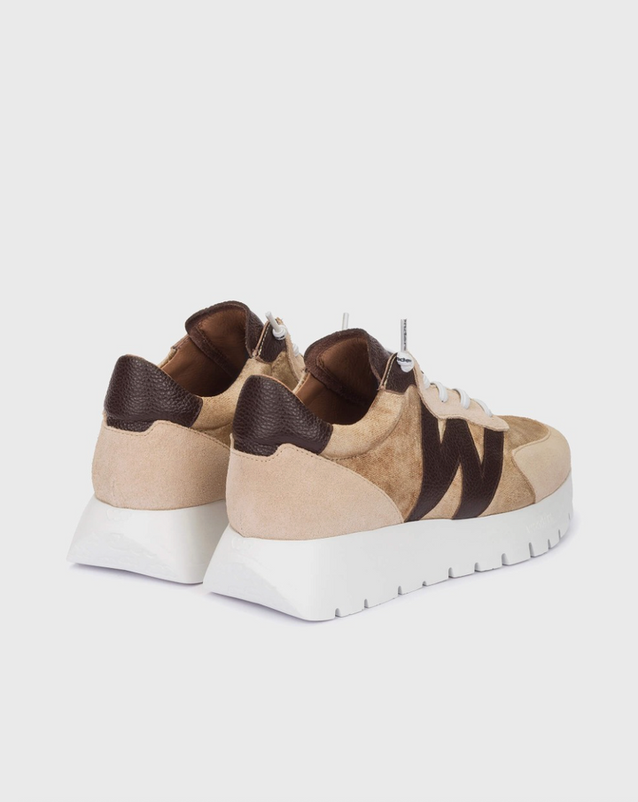 A-24111 TAUPE/COFFEE SNEAKER