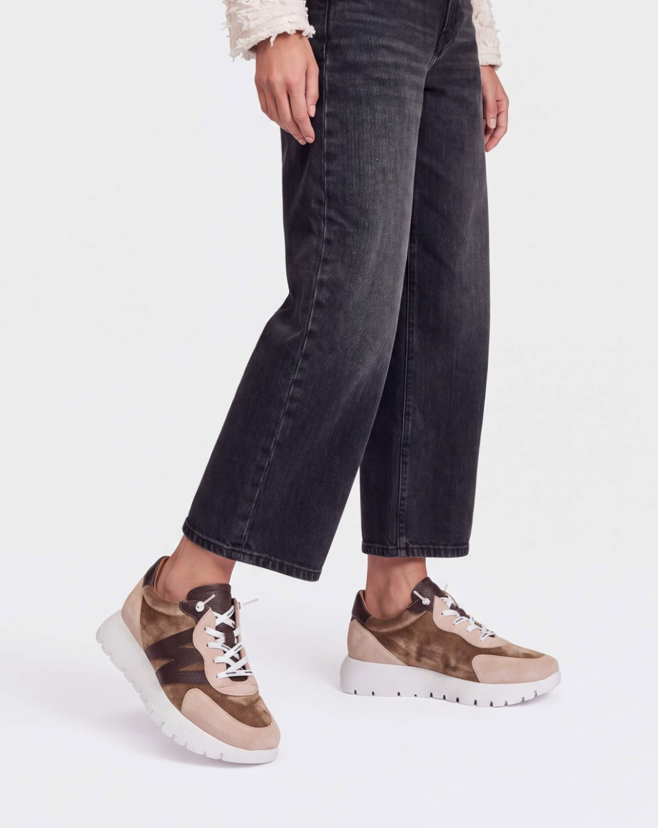 A-24111 TAUPE/COFFEE SNEAKER