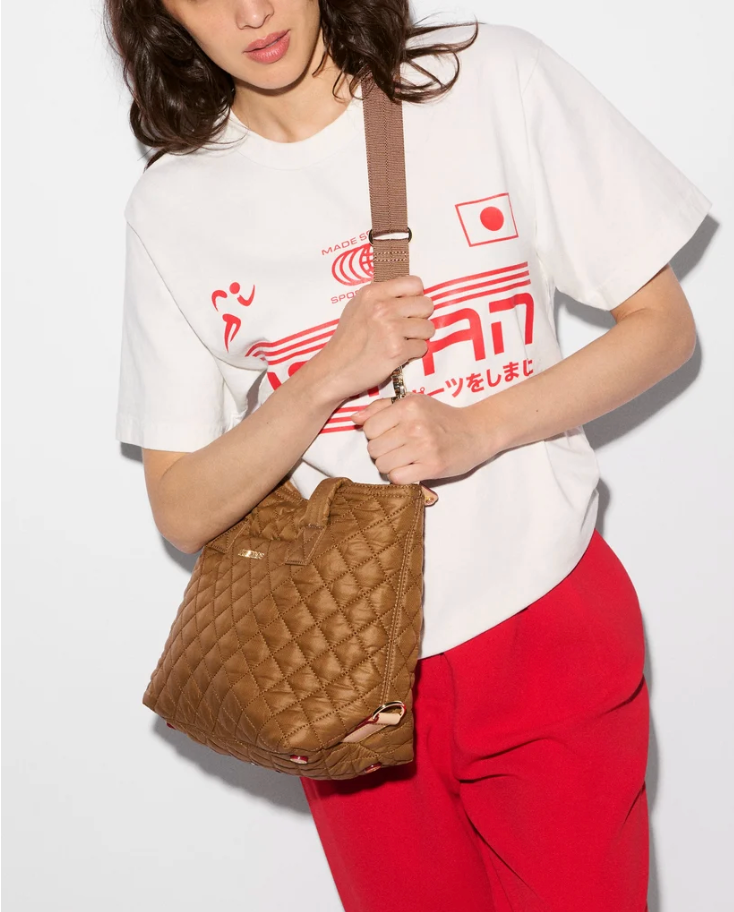 SUTTON SMALL COGNAC TOTE