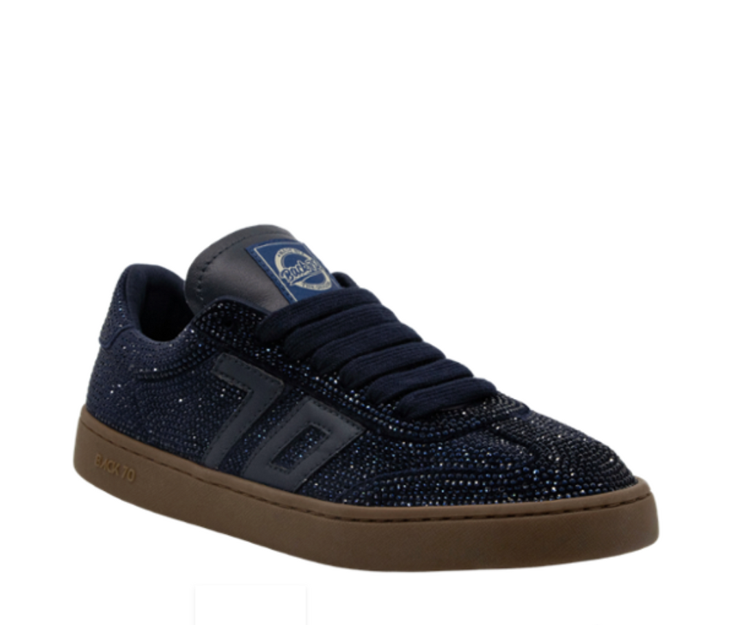 SMART NAVY RHINESTONE SNEAKER