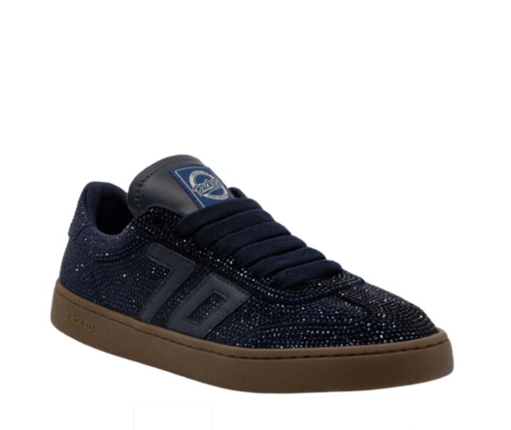 SMART NAVY RHINESTONE SNEAKER