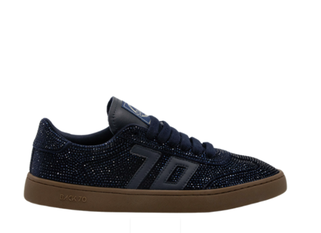 SMART NAVY RHINESTONE SNEAKER