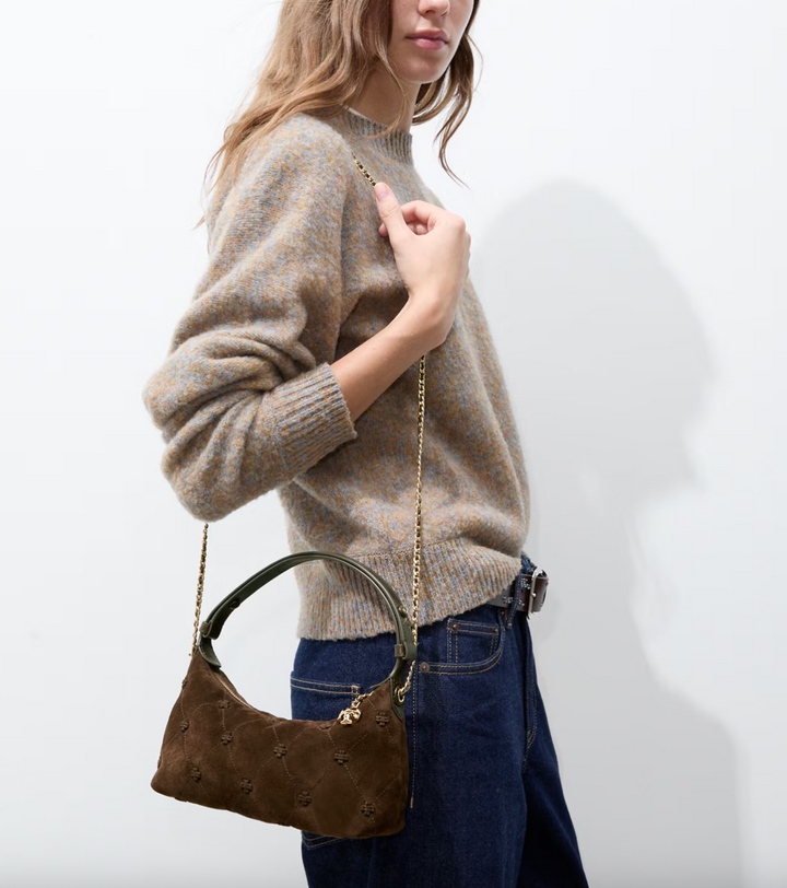 BUNNY KNOT POCHETTE DARK COCOA