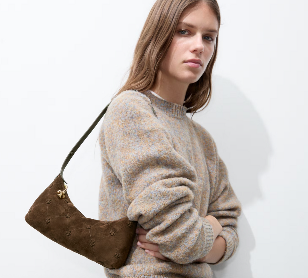 BUNNY KNOT POCHETTE DARK COCOA