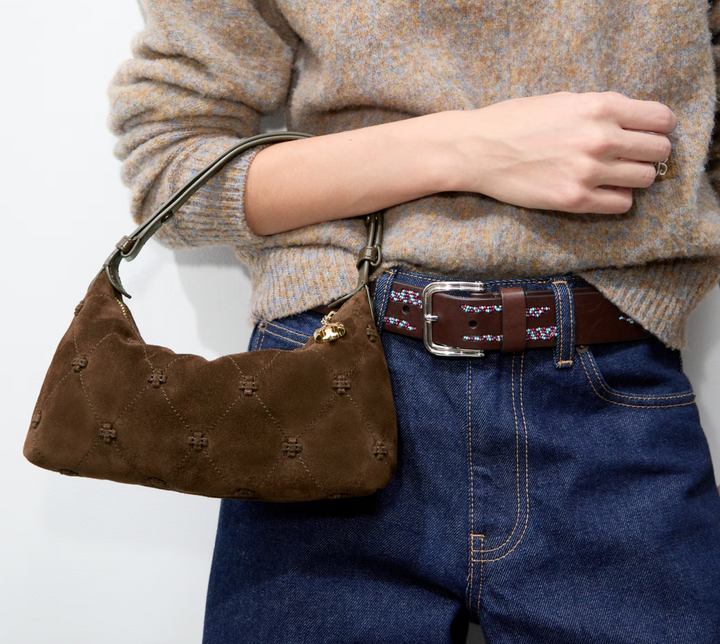 BUNNY KNOT POCHETTE DARK COCOA