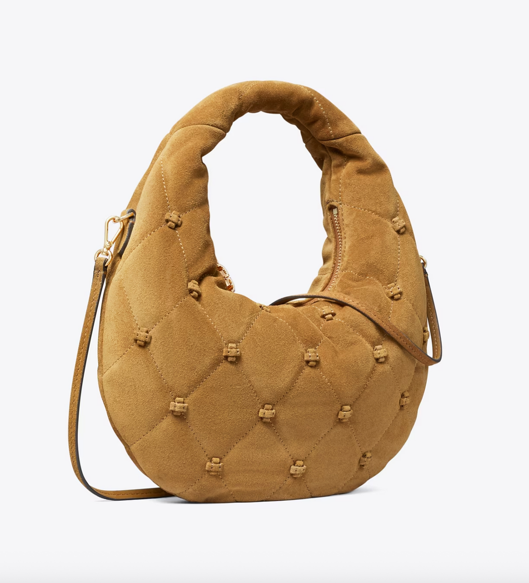 BUNNY KNOT SMALL CRESCENT BAG TOFFEE