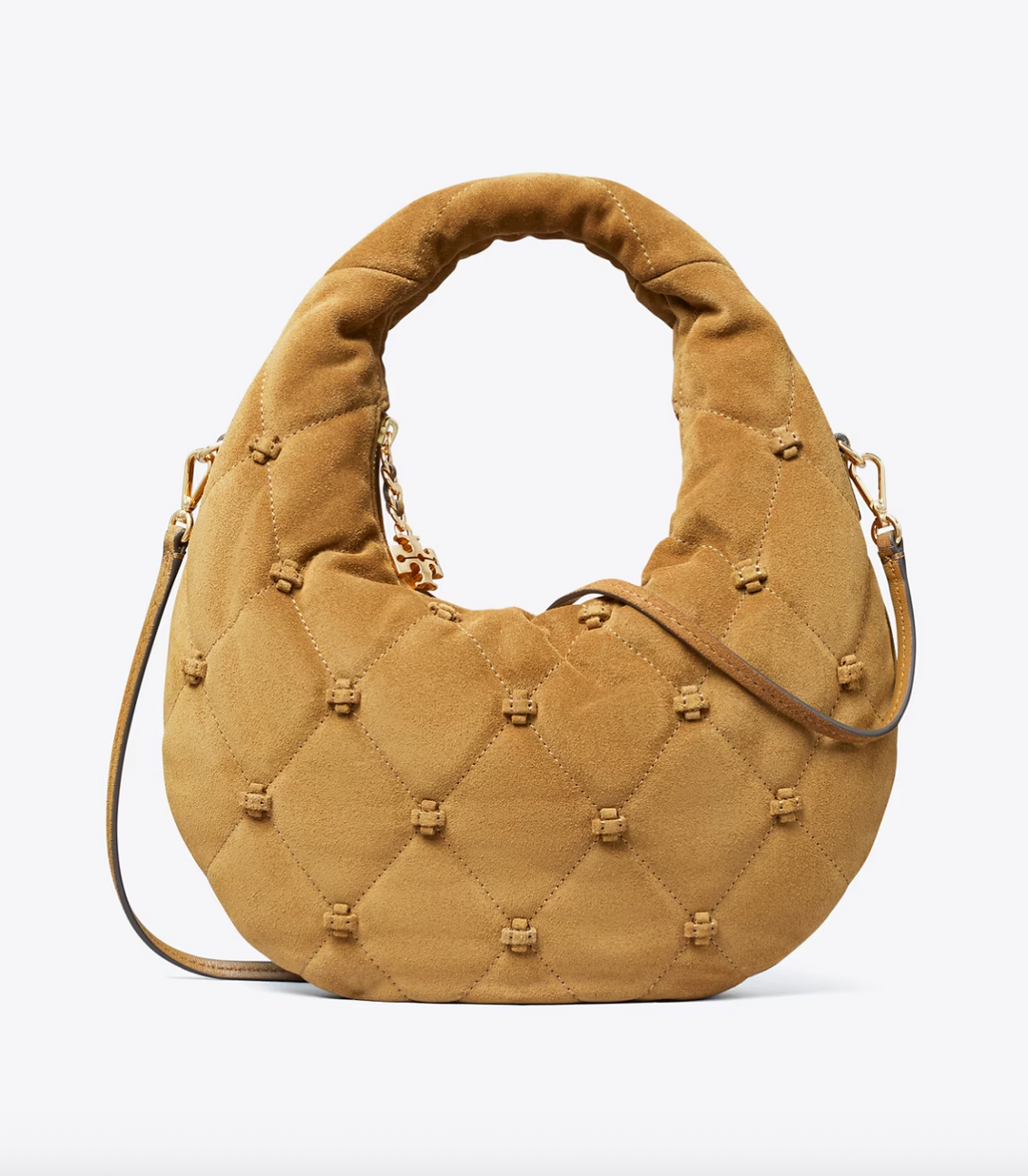 BUNNY KNOT SMALL CRESCENT BAG TOFFEE