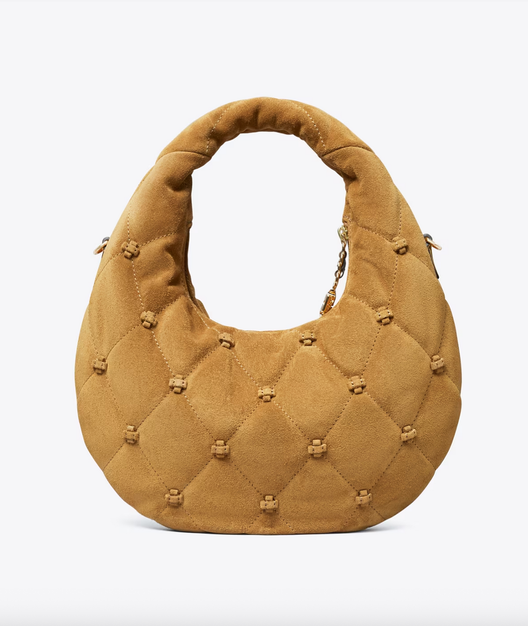 BUNNY KNOT SMALL CRESCENT BAG TOFFEE