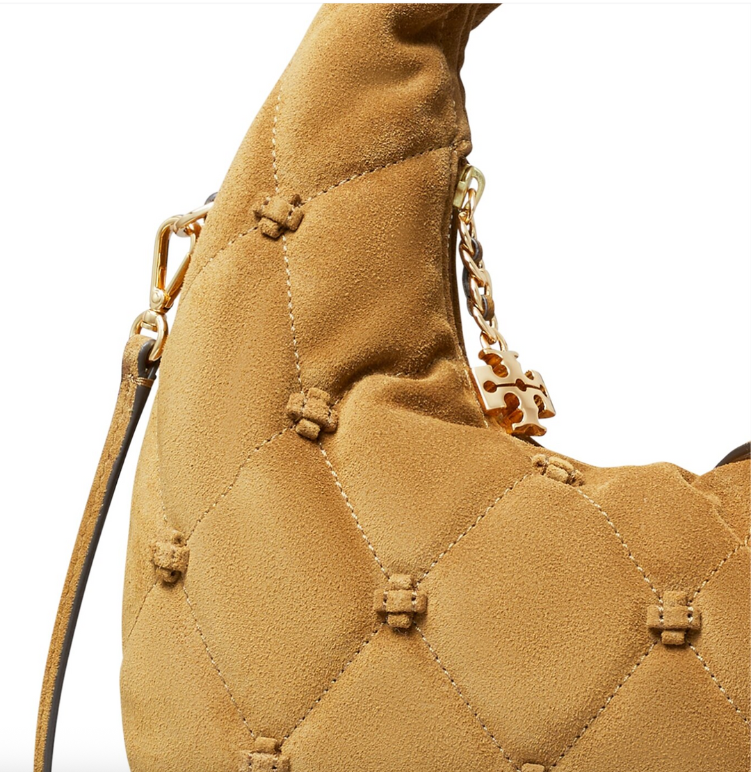 BUNNY KNOT SMALL CRESCENT BAG TOFFEE
