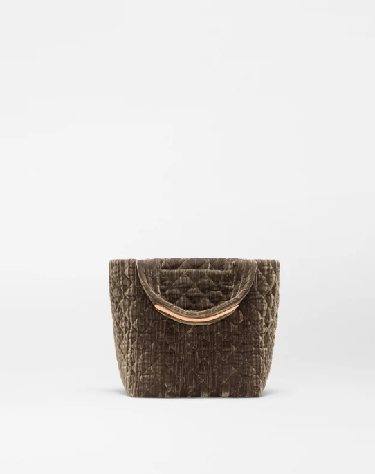 METRO MINI PECAN VELVET TOTE