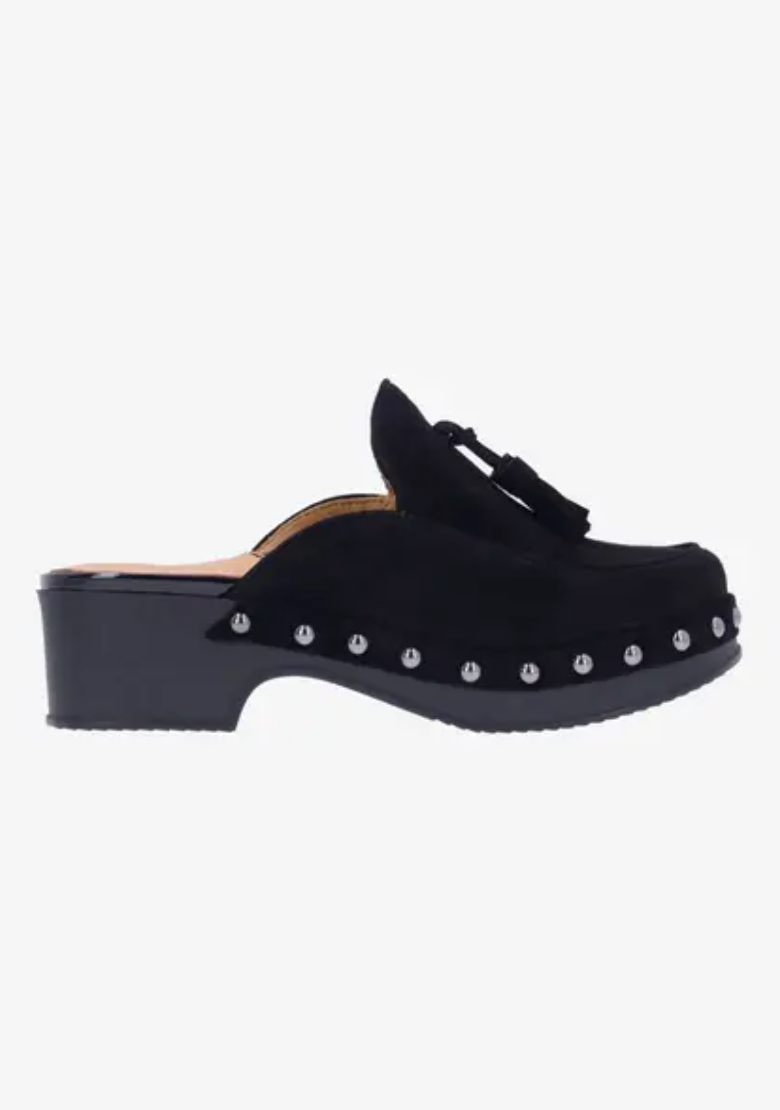 GRACEN BLACK SUEDE CLOG