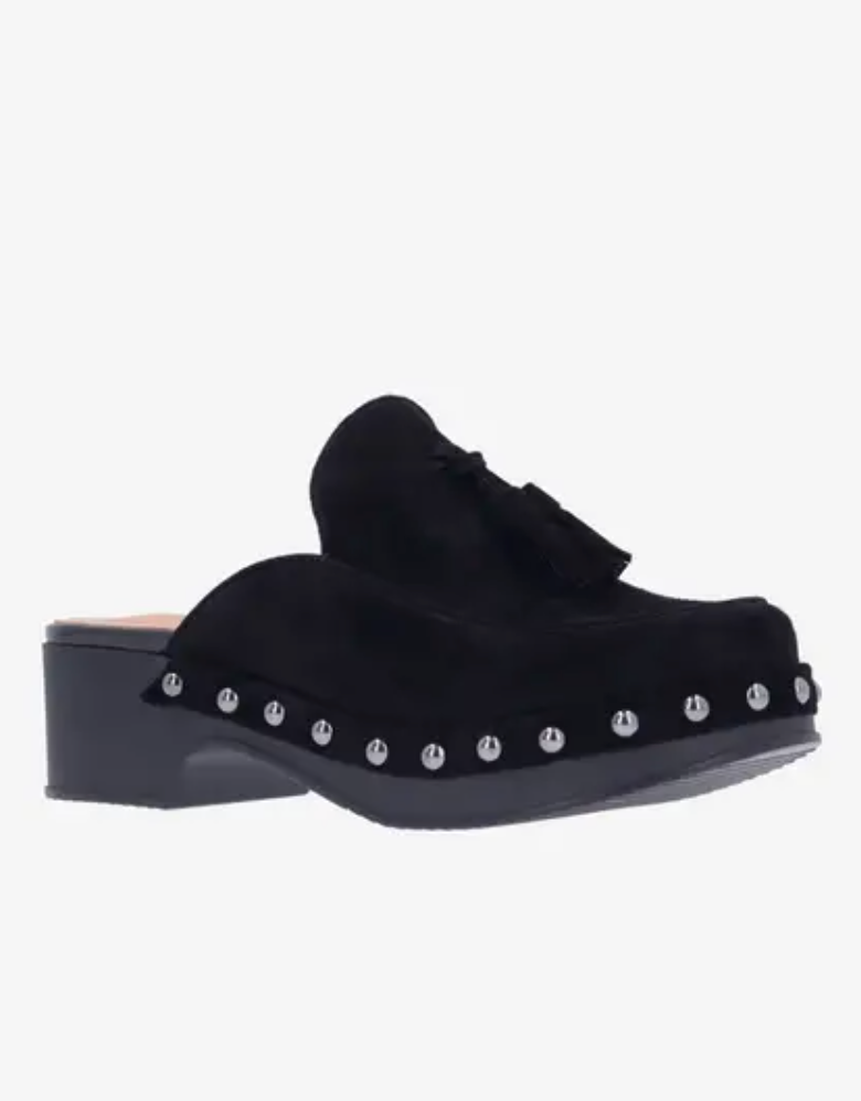GRACEN BLACK SUEDE CLOG