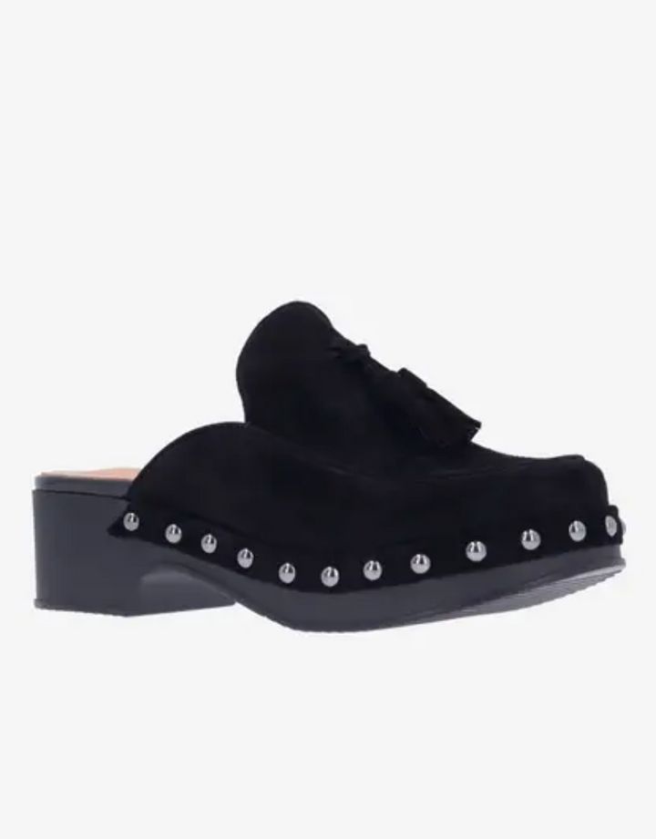 GRACEN BLACK SUEDE CLOG
