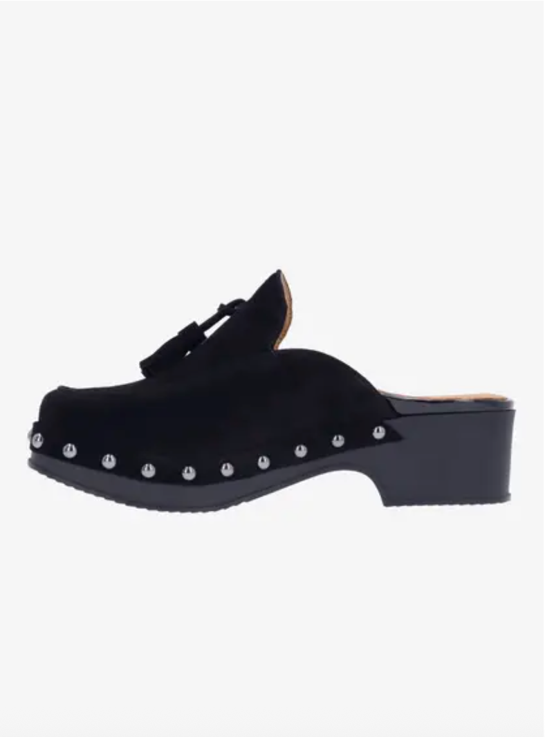 GRACEN BLACK SUEDE CLOG
